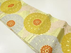 アンティーク 花模様織り出し袋帯(材料)